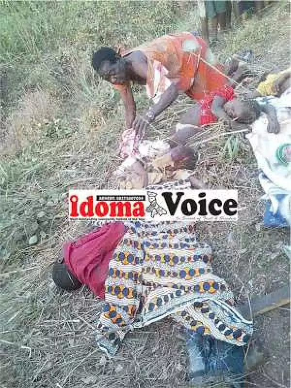Man, 4 Children Crushed To Death In Benue By Over speeding Toyota Picnic Bus. Pic
